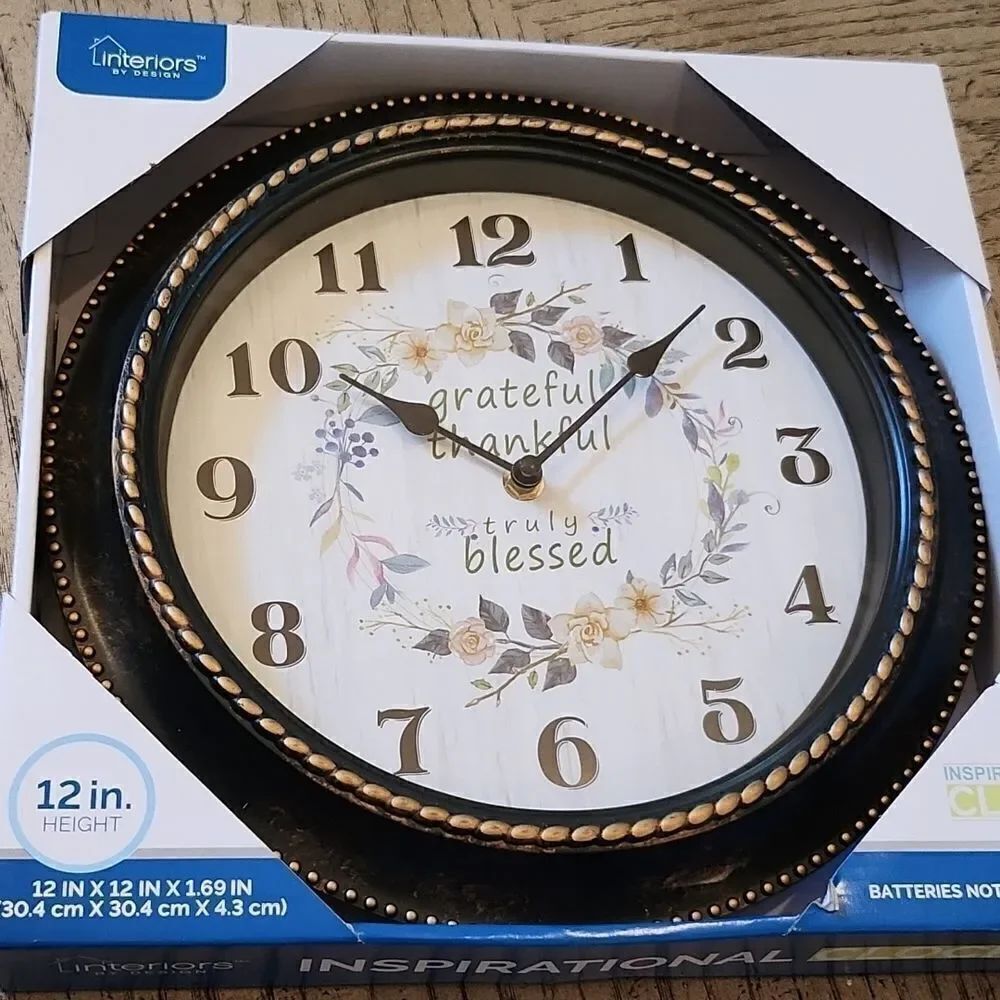 Inspirational wall clock NWT - Picture 7 of 7